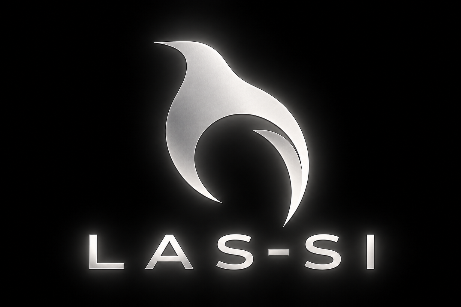 LAS-SI silver bird emblem